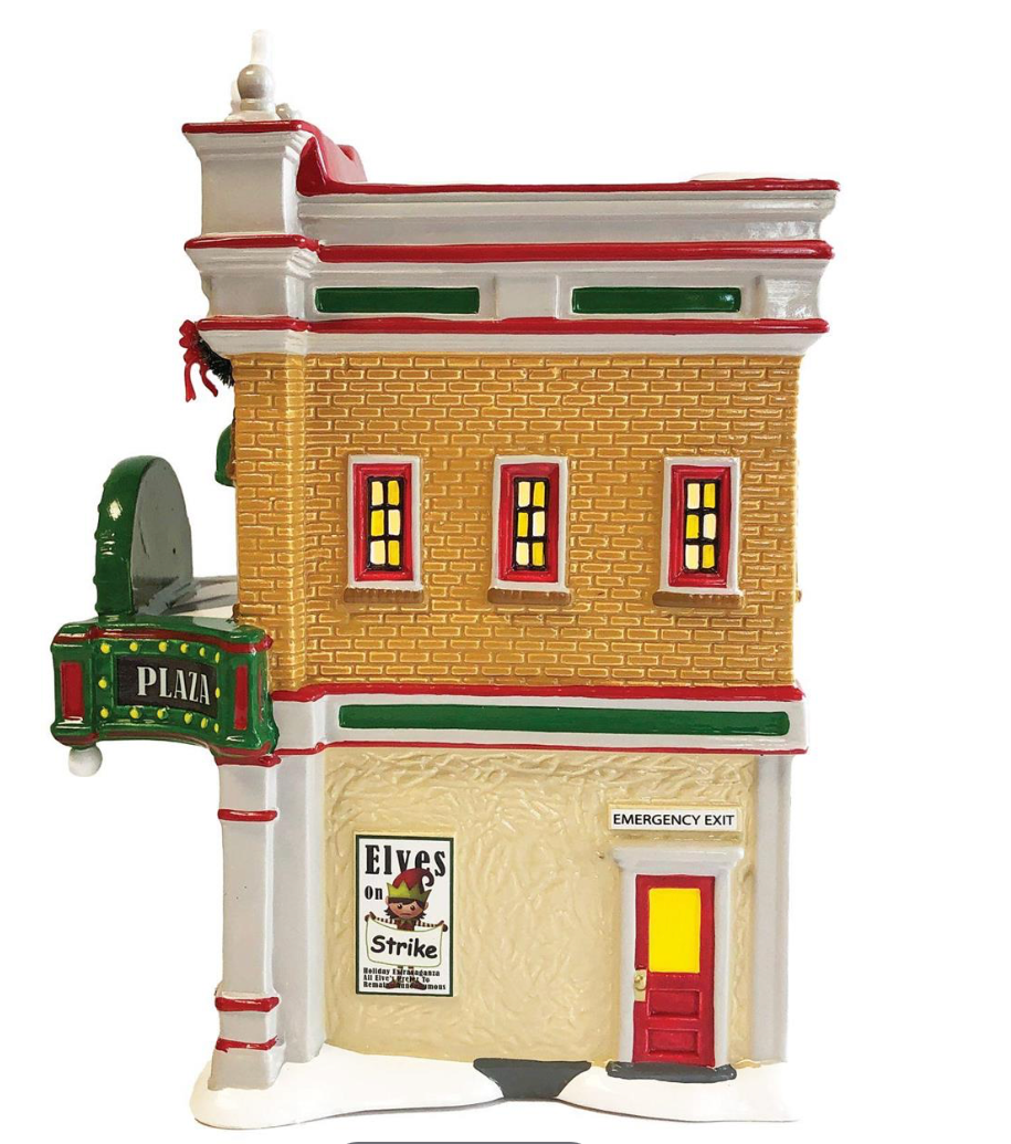 Department 56 Xmas Vac Premiere At The Plaza and FREE It Was An Ugly Tree Anyway