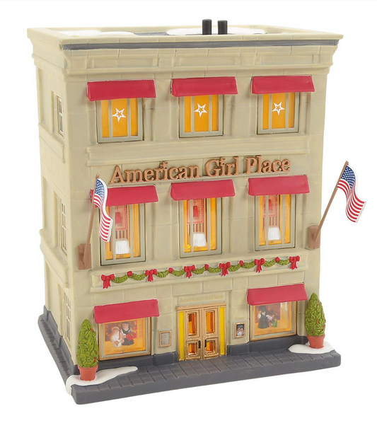 Department 56 American Girl Place w FREE I Think She Loves It Figurine