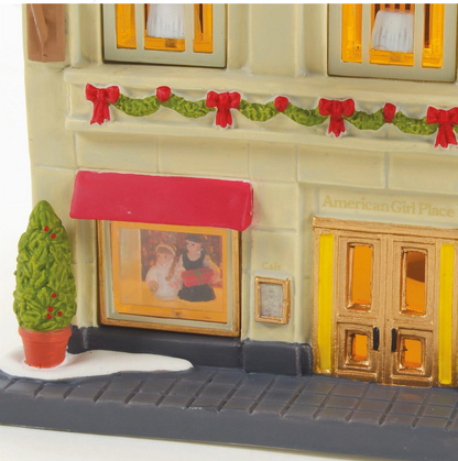 Department 56 American Girl Place w FREE I Think She Loves It Figurine